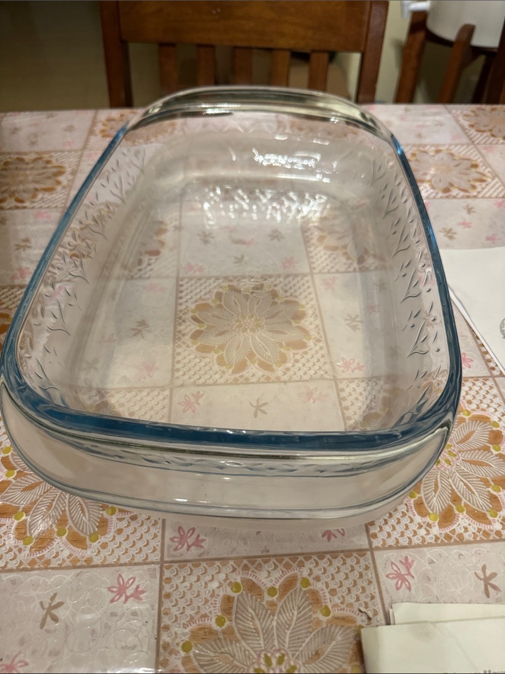 Princess House Clear Glass Baking Dish